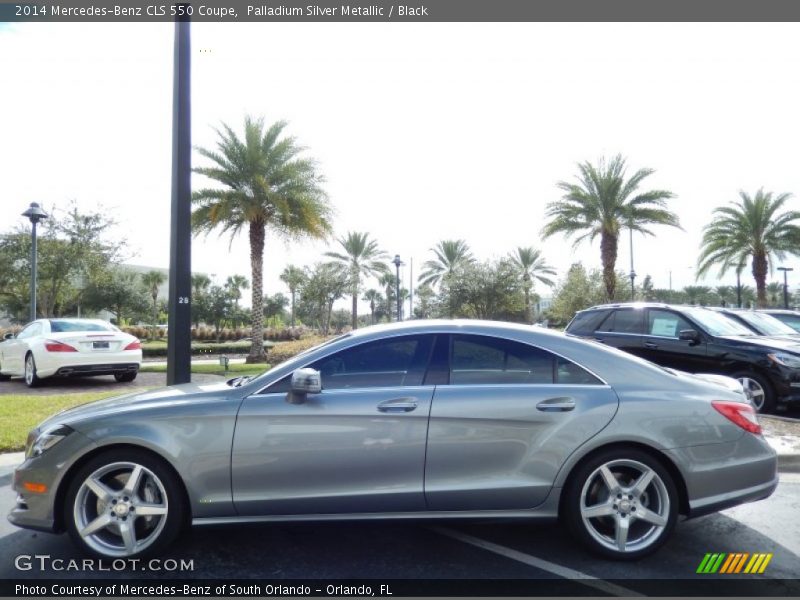 Palladium Silver Metallic / Black 2014 Mercedes-Benz CLS 550 Coupe