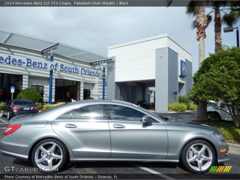 Palladium Silver Metallic / Black 2014 Mercedes-Benz CLS 550 Coupe