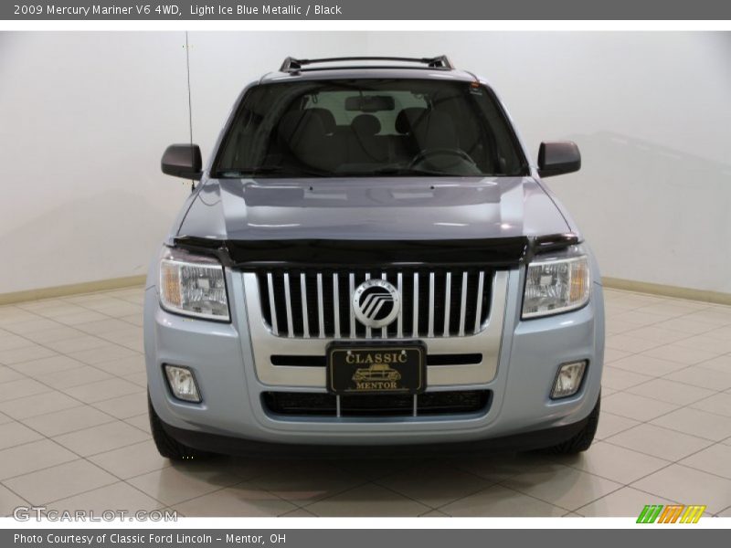 Light Ice Blue Metallic / Black 2009 Mercury Mariner V6 4WD