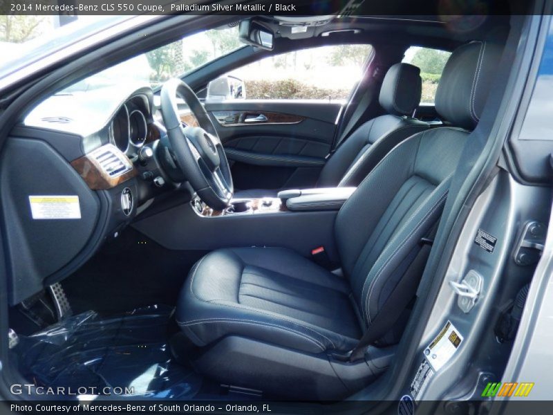 Palladium Silver Metallic / Black 2014 Mercedes-Benz CLS 550 Coupe