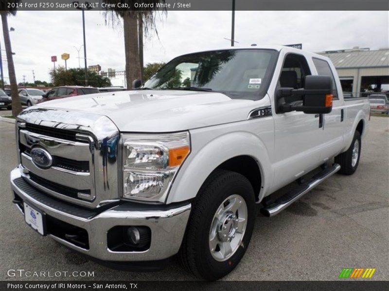 Oxford White / Steel 2014 Ford F250 Super Duty XLT Crew Cab