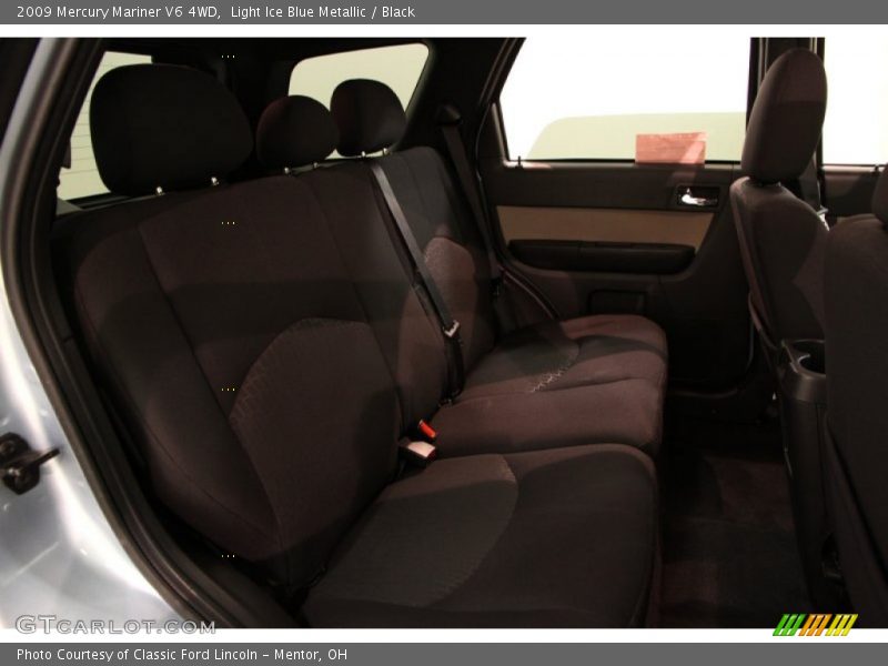 Light Ice Blue Metallic / Black 2009 Mercury Mariner V6 4WD