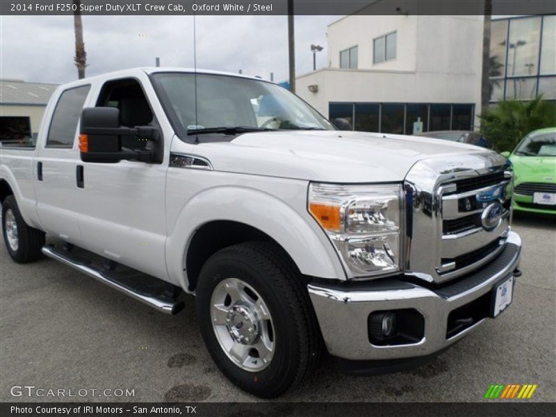 Oxford White / Steel 2014 Ford F250 Super Duty XLT Crew Cab