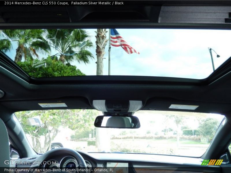 Palladium Silver Metallic / Black 2014 Mercedes-Benz CLS 550 Coupe