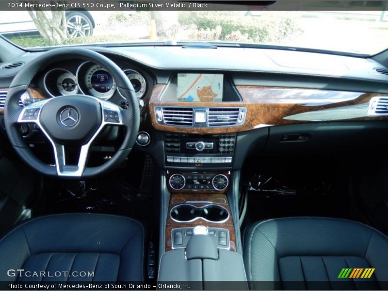 Palladium Silver Metallic / Black 2014 Mercedes-Benz CLS 550 Coupe