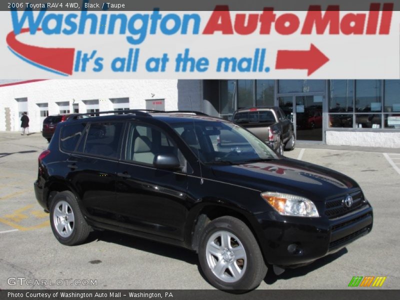 Black / Taupe 2006 Toyota RAV4 4WD