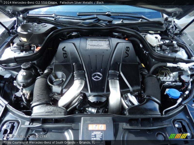 Palladium Silver Metallic / Black 2014 Mercedes-Benz CLS 550 Coupe