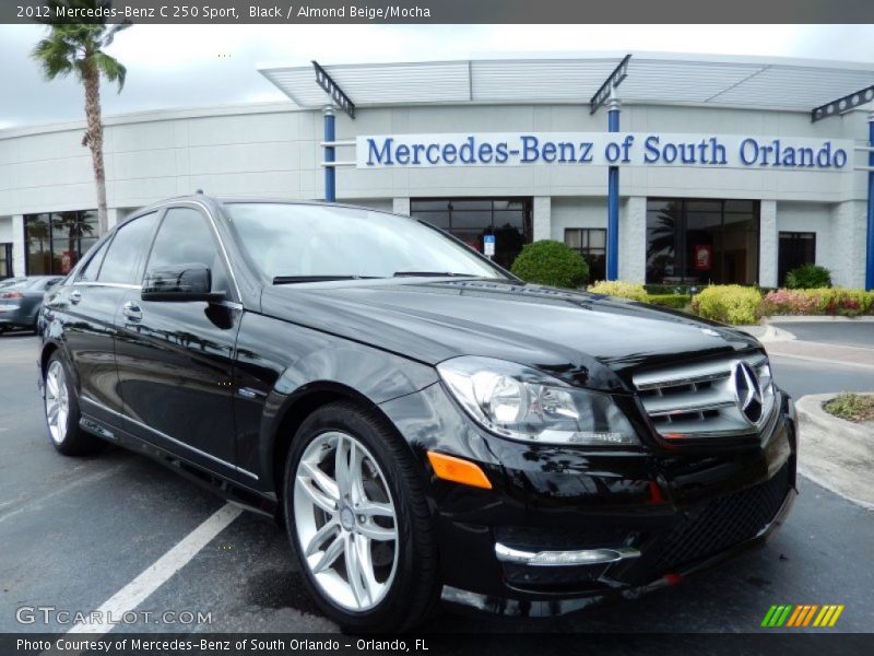 Black / Almond Beige/Mocha 2012 Mercedes-Benz C 250 Sport