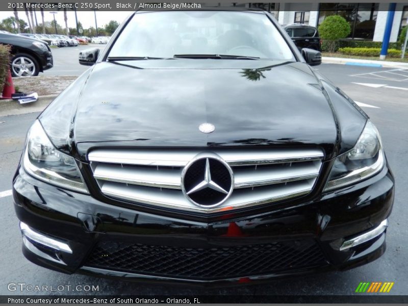 Black / Almond Beige/Mocha 2012 Mercedes-Benz C 250 Sport