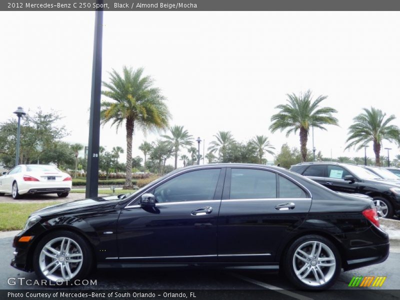 Black / Almond Beige/Mocha 2012 Mercedes-Benz C 250 Sport