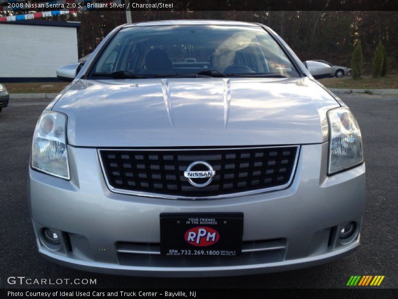 Brilliant Silver / Charcoal/Steel 2008 Nissan Sentra 2.0 S