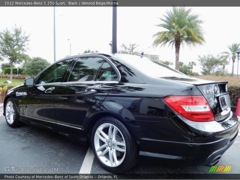 Black / Almond Beige/Mocha 2012 Mercedes-Benz C 250 Sport