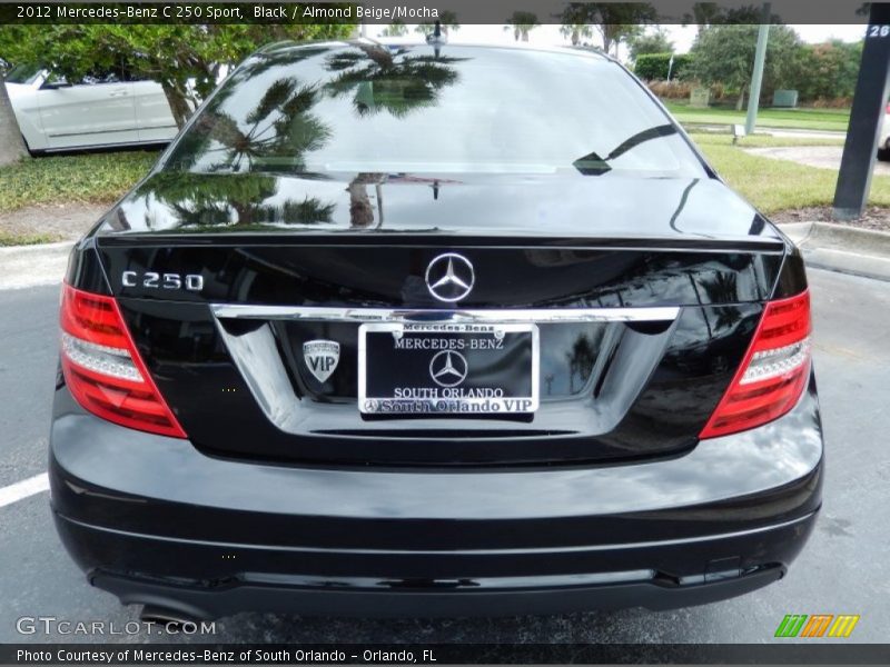 Black / Almond Beige/Mocha 2012 Mercedes-Benz C 250 Sport