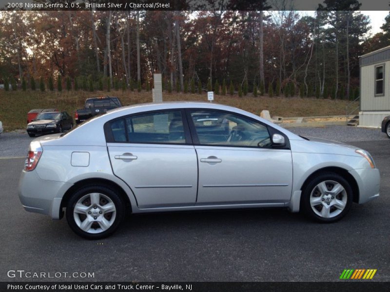Brilliant Silver / Charcoal/Steel 2008 Nissan Sentra 2.0 S