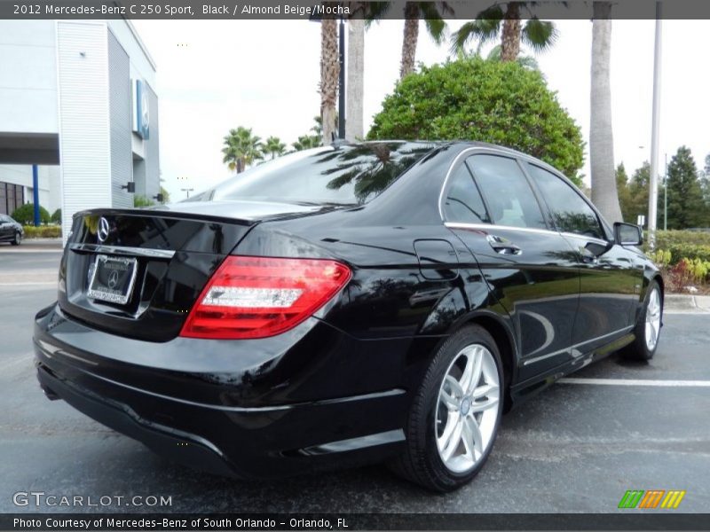 Black / Almond Beige/Mocha 2012 Mercedes-Benz C 250 Sport
