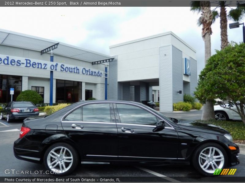 Black / Almond Beige/Mocha 2012 Mercedes-Benz C 250 Sport