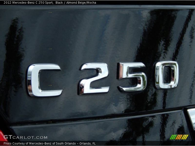 Black / Almond Beige/Mocha 2012 Mercedes-Benz C 250 Sport