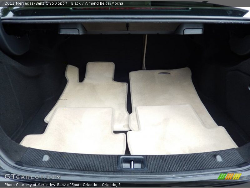 Black / Almond Beige/Mocha 2012 Mercedes-Benz C 250 Sport