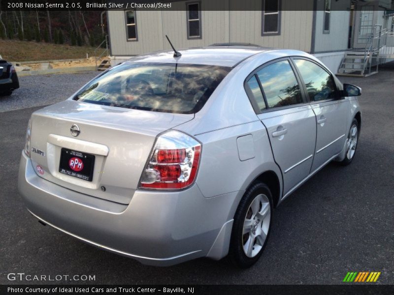 Brilliant Silver / Charcoal/Steel 2008 Nissan Sentra 2.0 S