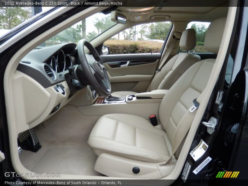 Black / Almond Beige/Mocha 2012 Mercedes-Benz C 250 Sport