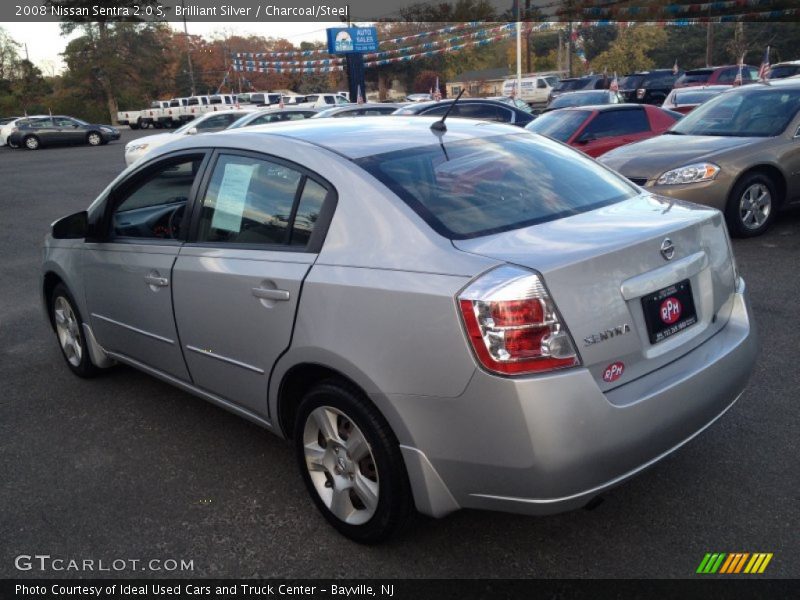 Brilliant Silver / Charcoal/Steel 2008 Nissan Sentra 2.0 S