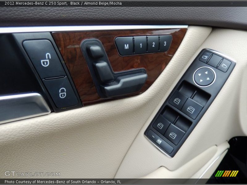 Black / Almond Beige/Mocha 2012 Mercedes-Benz C 250 Sport
