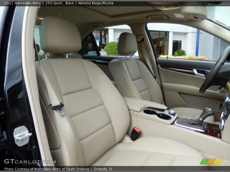 Black / Almond Beige/Mocha 2012 Mercedes-Benz C 250 Sport