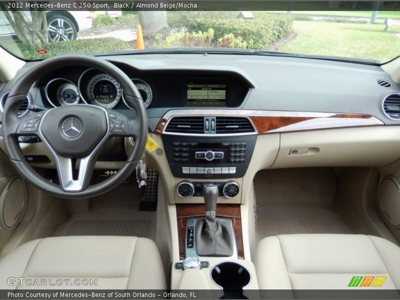 Black / Almond Beige/Mocha 2012 Mercedes-Benz C 250 Sport