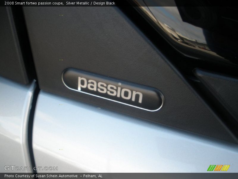 Silver Metallic / Design Black 2008 Smart fortwo passion coupe
