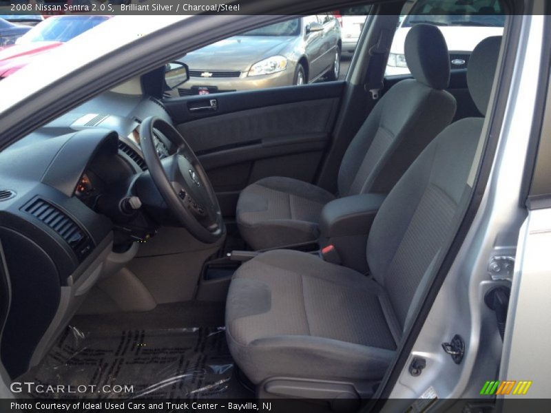 Brilliant Silver / Charcoal/Steel 2008 Nissan Sentra 2.0 S