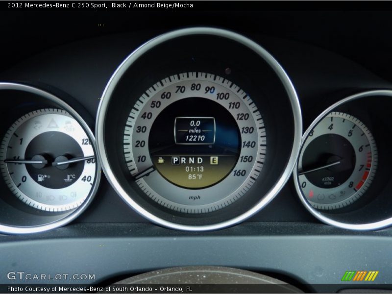 Black / Almond Beige/Mocha 2012 Mercedes-Benz C 250 Sport