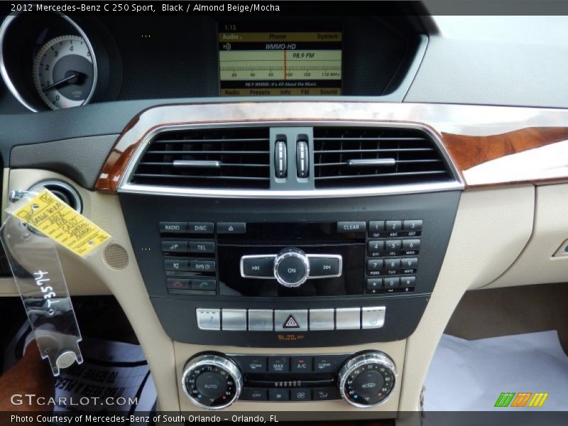Black / Almond Beige/Mocha 2012 Mercedes-Benz C 250 Sport