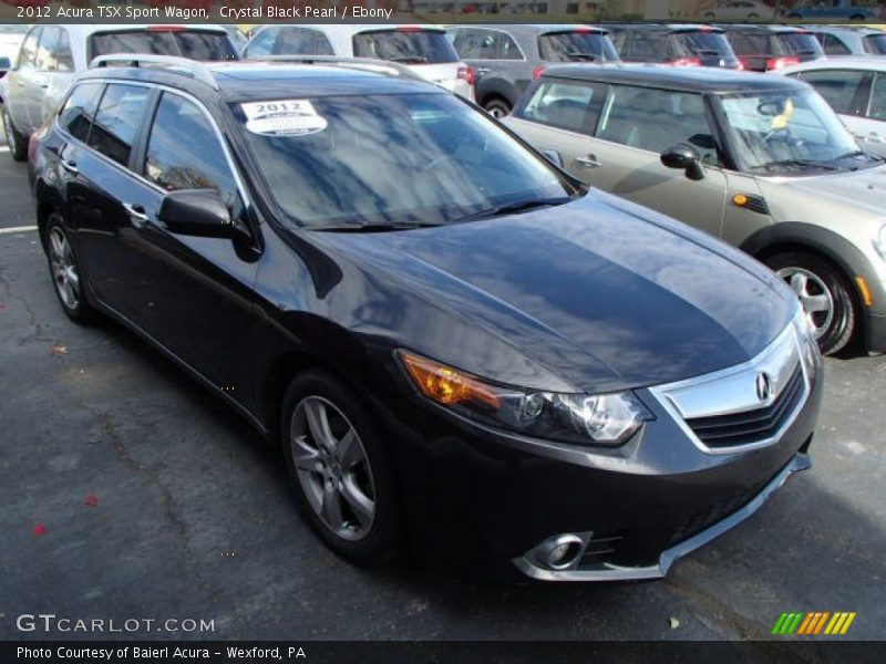 Crystal Black Pearl / Ebony 2012 Acura TSX Sport Wagon