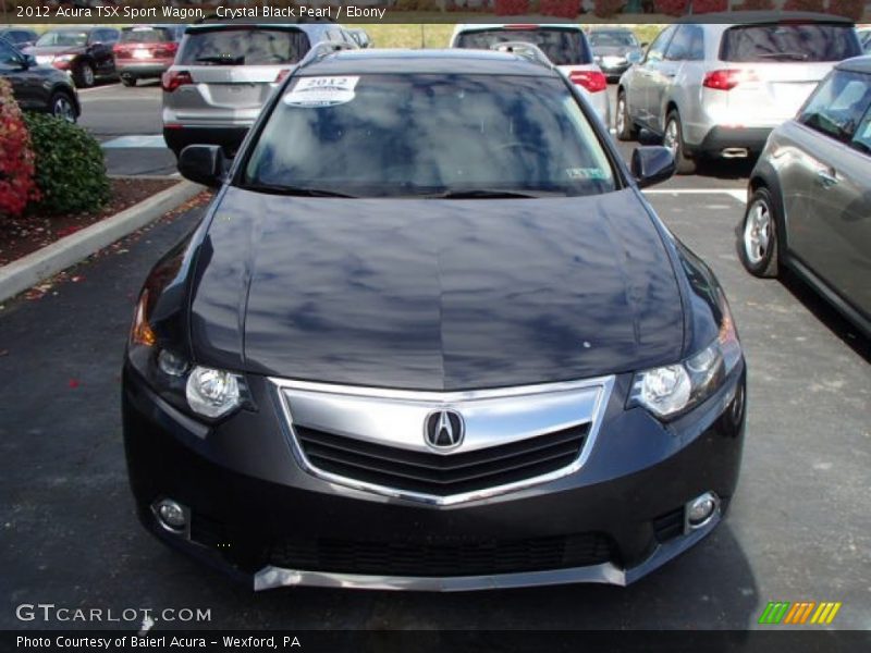 Crystal Black Pearl / Ebony 2012 Acura TSX Sport Wagon