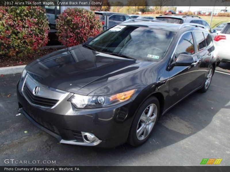 Crystal Black Pearl / Ebony 2012 Acura TSX Sport Wagon