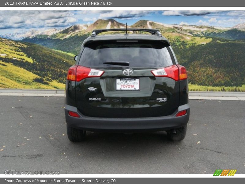 Spruce Green Mica / Black 2013 Toyota RAV4 Limited AWD