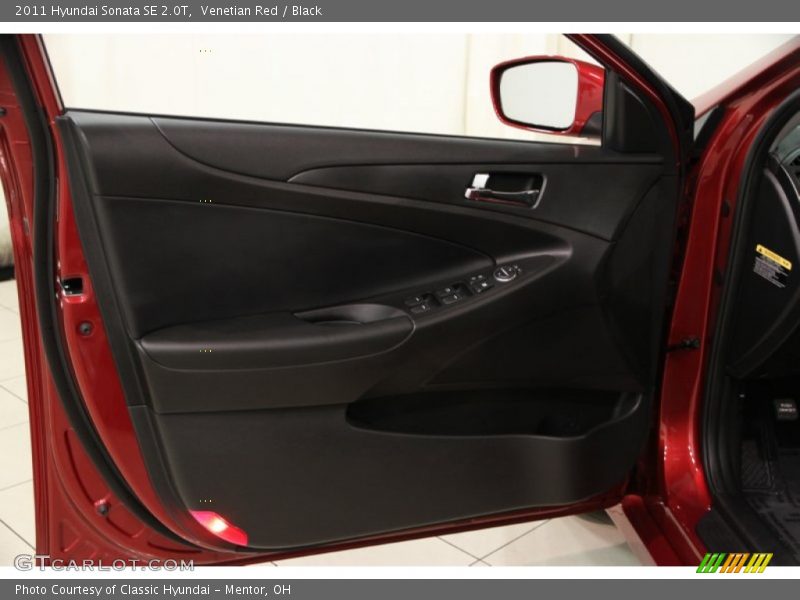 Venetian Red / Black 2011 Hyundai Sonata SE 2.0T