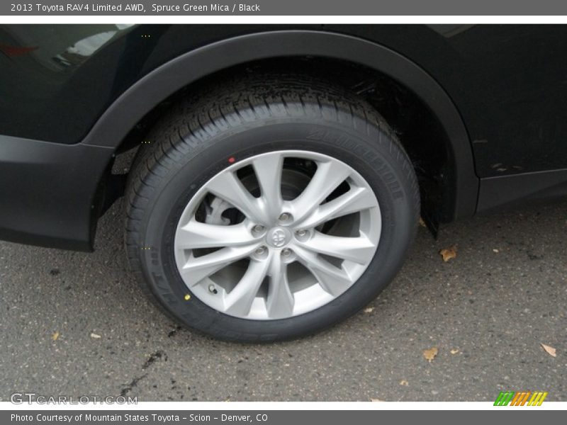 Spruce Green Mica / Black 2013 Toyota RAV4 Limited AWD