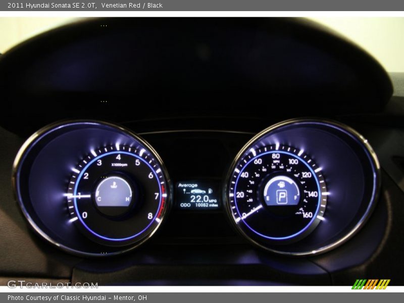 Venetian Red / Black 2011 Hyundai Sonata SE 2.0T