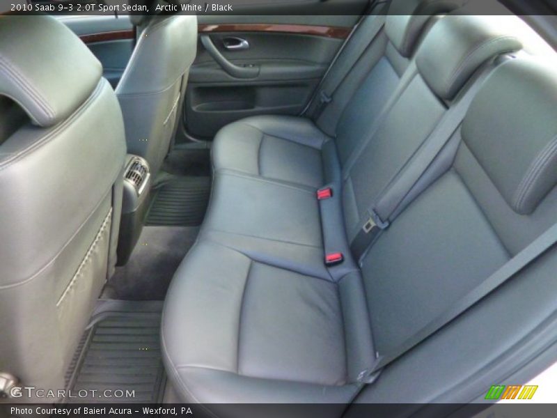 Rear Seat of 2010 9-3 2.0T Sport Sedan