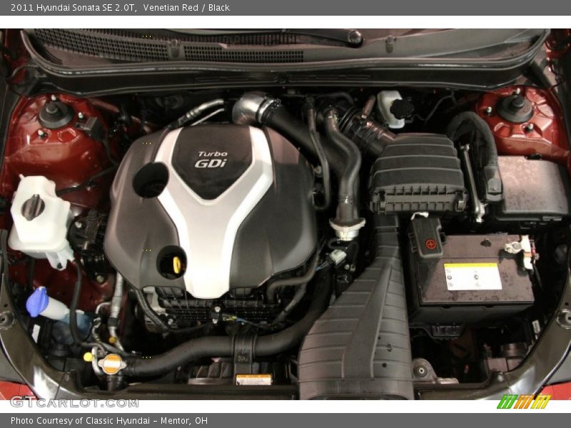 Venetian Red / Black 2011 Hyundai Sonata SE 2.0T