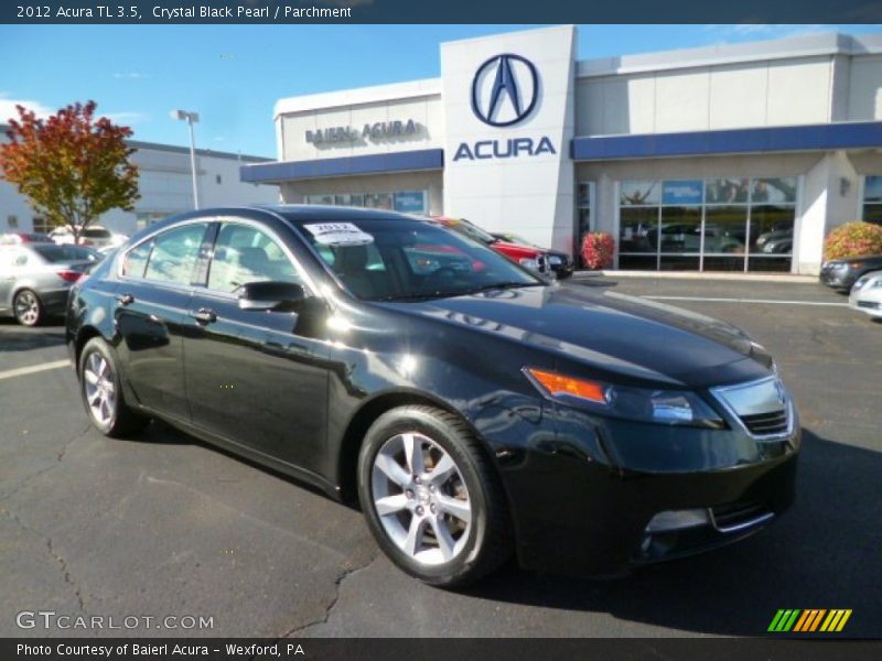 Crystal Black Pearl / Parchment 2012 Acura TL 3.5