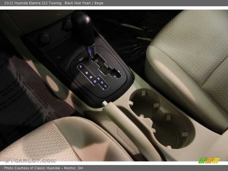 Black Noir Pearl / Beige 2012 Hyundai Elantra GLS Touring