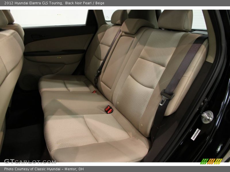 Black Noir Pearl / Beige 2012 Hyundai Elantra GLS Touring