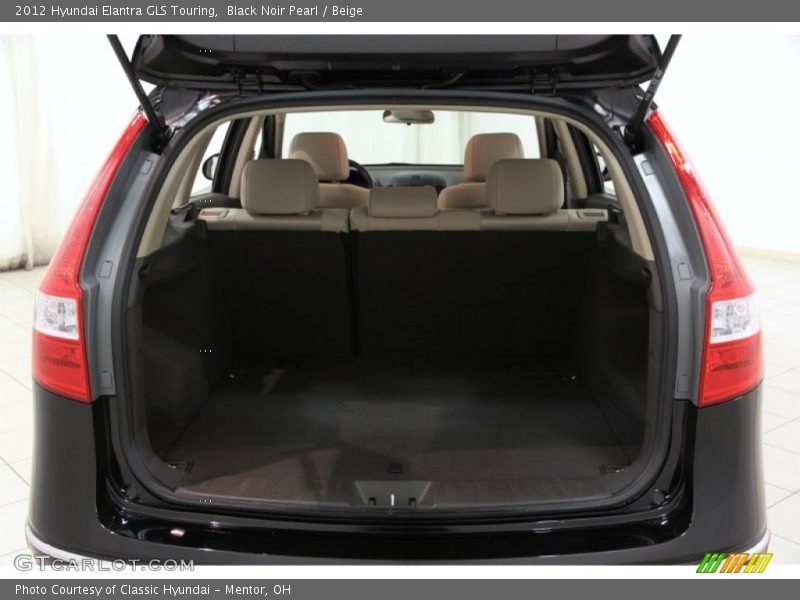 Black Noir Pearl / Beige 2012 Hyundai Elantra GLS Touring