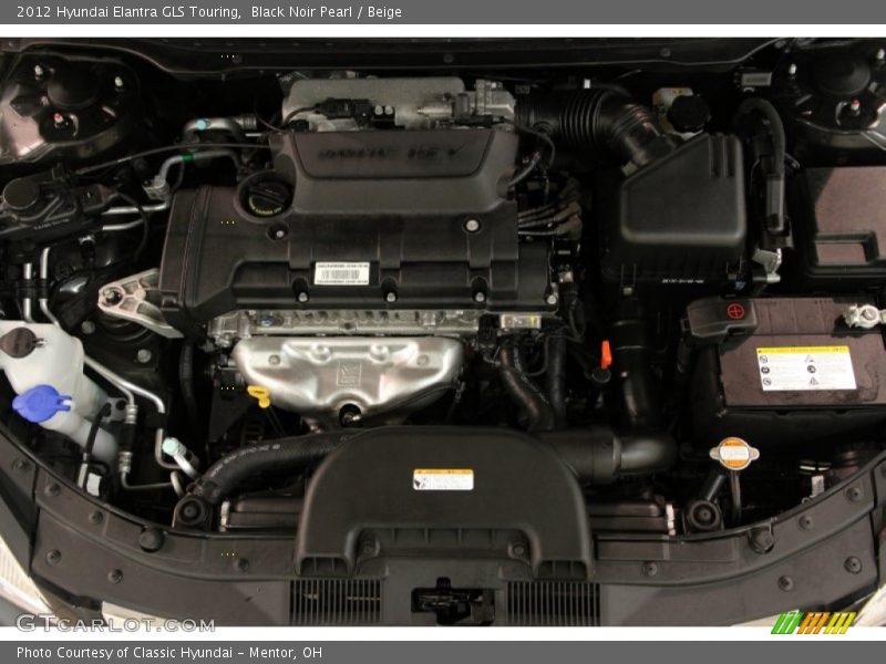 Black Noir Pearl / Beige 2012 Hyundai Elantra GLS Touring