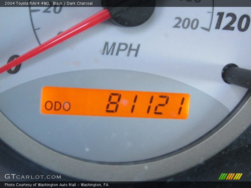 Black / Dark Charcoal 2004 Toyota RAV4 4WD