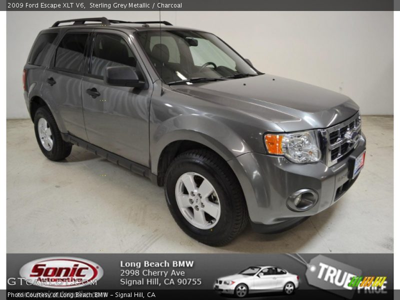 Sterling Grey Metallic / Charcoal 2009 Ford Escape XLT V6