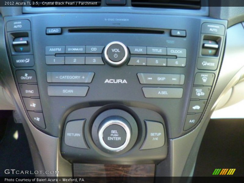 Crystal Black Pearl / Parchment 2012 Acura TL 3.5