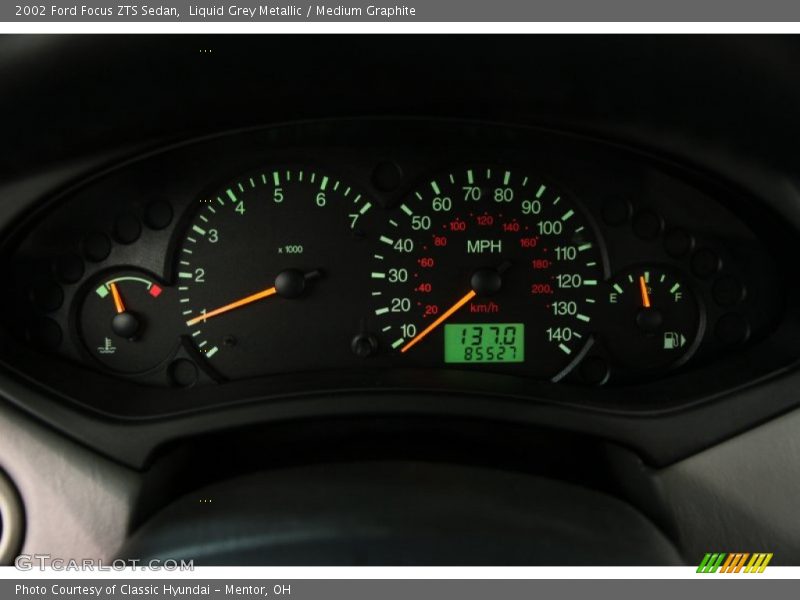 Liquid Grey Metallic / Medium Graphite 2002 Ford Focus ZTS Sedan